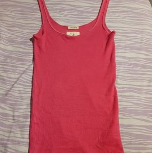 Strechy Pink Strap Tank Top